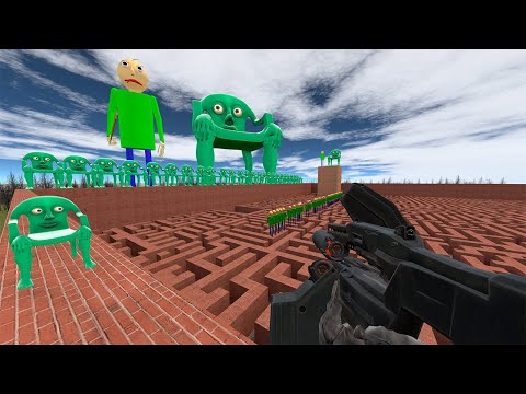 Видео: Гигантский Каркеркар и Балди в лабиринте Гмод