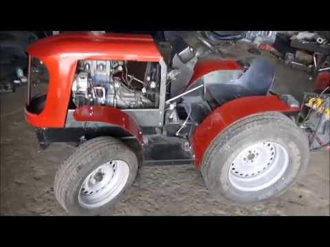 Видео: Самодельный минитрактор с двигателем ОКА