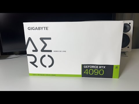 Видео: Стильно и точка! Распаковка GIGABYTE GeForce RTX 4090 AERO OC