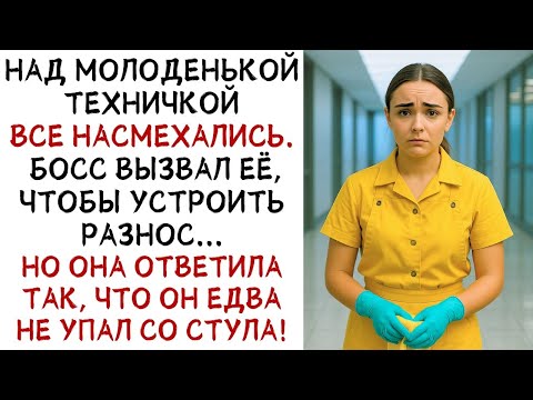 Видео: Над молоденькой техничкой ВСЕ НАСМЕХАЛИСЬ  Но ЕЁ ОТВЕТ боссу поставил всех в ступор! СЛУШАТЬ ИСТ