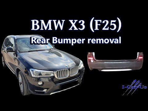 Видео: Снятие заднего бампера BMW X3 (F25) — руководство