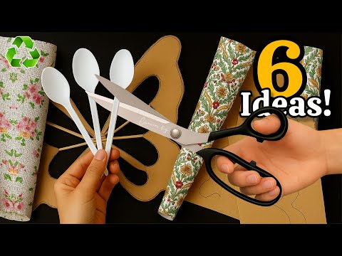 Видео: Преобразую картон, ткань и отходы 😱♻️ 6 гениальных идей переработки, которые удивят!
