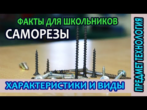 Видео: Что такое саморезы. Разновидности, назначение и характеристики саморезов.