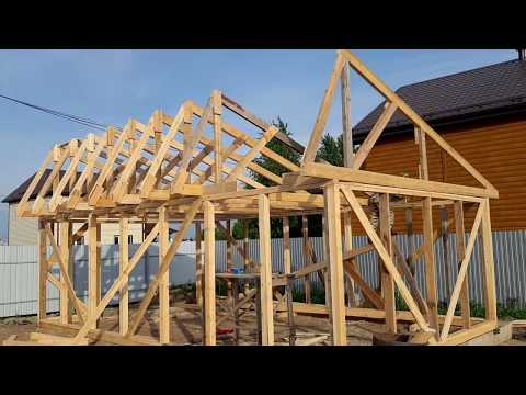 Видео: Каркасный гараж 5 на 8 за 2 дня!!!