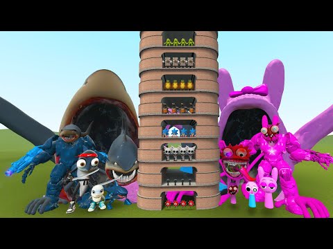Видео: TALLGRASS LITTLE TO BIG ALL TRALALERO TRALALA VS ALL SPRUNKI PINKI FAMILY ФАЗА 1 - 10 в GMod !!