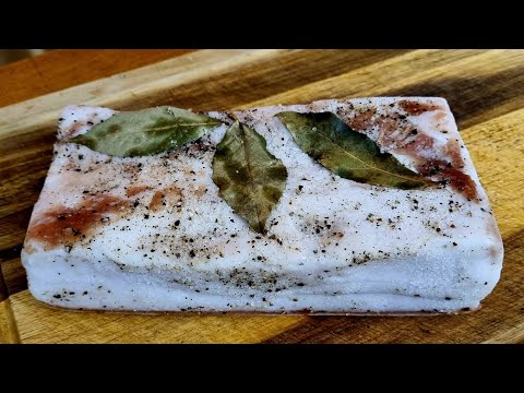 Видео: Вкуснейшее соленое сало сухим посолом в вакууме