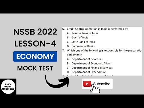 Видео: NSSB 2022 | Общая информация | Урок 4 | Пробный тест по экономике