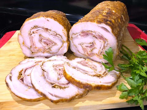 Видео: МЯСНОЙ РУЛЕТ   Празднична Закуска   ПРЕВОСХОДНАЯ без нитритной соли Доступно,  Просто и Празднично!