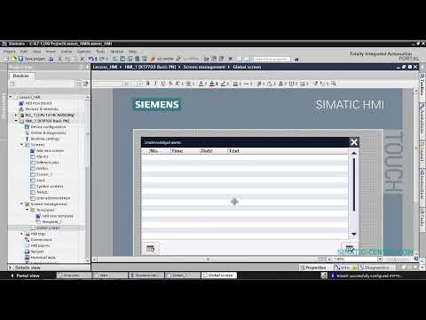 Видео: TIA Portal. HMI проект