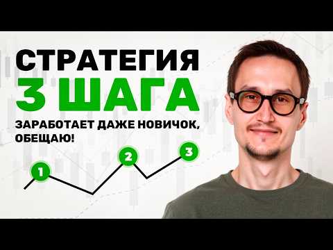 Видео: Стратегия для трейдинга - 3 шага. Шаг за шагом зарабатываем на рынке.