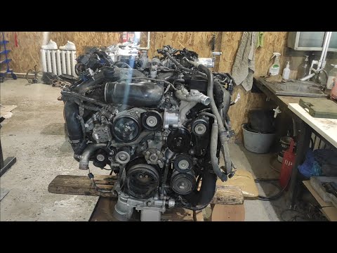 Видео: Установка двигателя land cruiser 200 1vd-ftv. Часть 4.