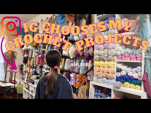 Видео: Instagram выбирает мои следующие проекты по вязанию крючком! | видеоблог о вязании крючком