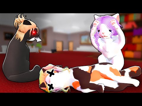 Видео: МЕРДЕР, НО МЫ КОШКИ! Roblox Cat Murder Mystery