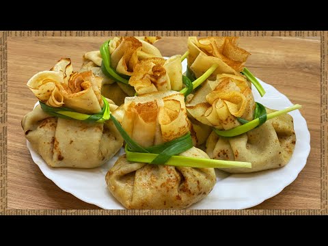 Видео: БЛИНЫ С ЖУЛЬЕНОМ «Мешочки»/PANCAKES WITH JULIEN (pancake bags)