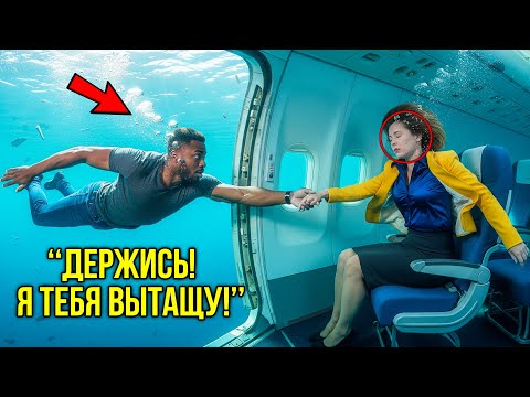 Видео: Отец Одиночка Спас Пассажирку Тонущего Самолета — А На Рассвете Его Дом Окружили Черные Машины