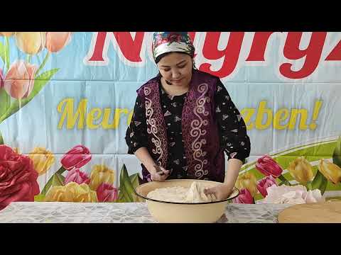 Видео: Акция " Бауырсақ пати " .  Совместное  приготовление коллегами  баурсаков в Центре "Арман "