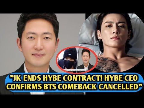 Видео: 😱 Чонгук расторгает контракт с HYBE? Генеральный директор HYBE подтвердил отмену камбэка BTS в 20...