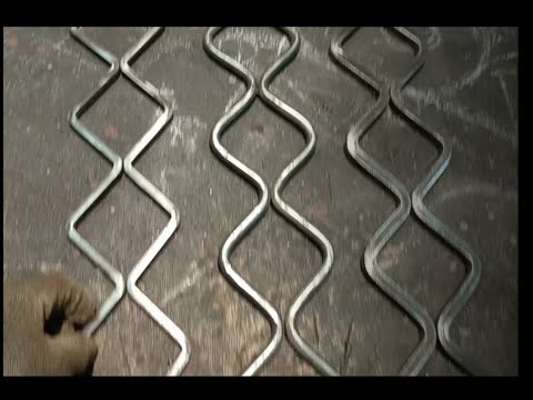 Видео: станок для монастырской решетки,10квадрат,10кругляк,8квадрат, холодная ковка, линия ковки.