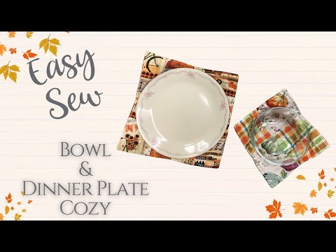 Видео: Быстрая и простая грелка для тарелки из ткани — сшейте грелку для миски из обрезков ткани. Часть ...