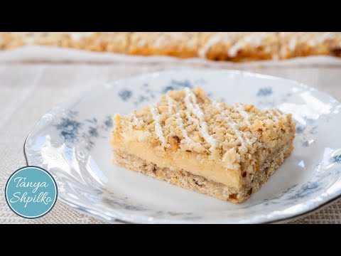 Видео: Волшебные Лимонные Пирожные | Best Lemon Streusel Bars