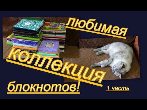 Видео: КРАСИВАЯ, БОЛЬШАЯ КОЛЛЕКЦИЯ БЛОКНОТОВ!!!! (1 часть)