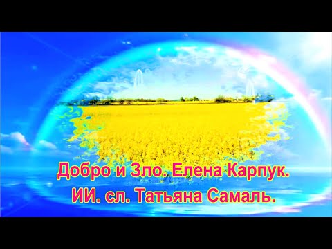 Видео: Добро и Зло.  Елена Карпук.  сл.Татьяна Самаль.