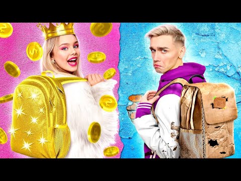 Видео: Бідна Студентка vs Багата Студентка | Фейкові Багаті чи Справжні Бідні Друзі