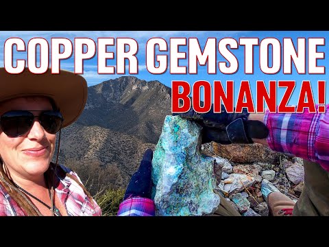 Видео: Поиск бирюзы, лазурита, малахита и хризоколлы на скалах ГРАНИТНОЙ ГОРЫ