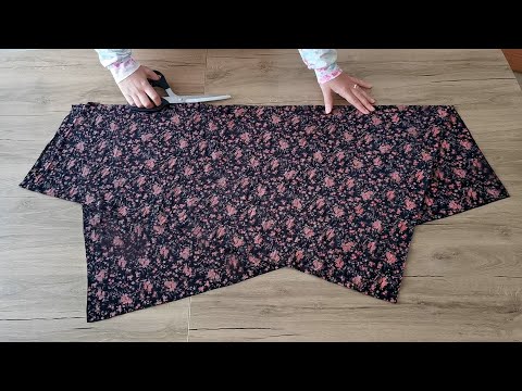 Видео: 👗 Всего 1 метр ткани ✂️ шить платья таким образом быстро и легко 🧵