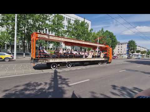 Видео: Витебский трамвай. Парад трамваев. 24.06.2023. Vitebsk tram. Tram Parade.