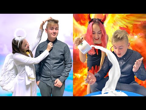 Видео: АНГЕЛ vs ДЕМОН! Управляет Злой и Добрый Ангел!