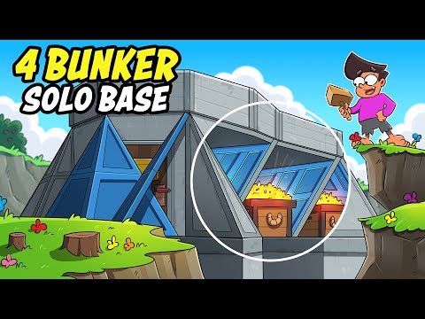 Видео: САМАЯ СИЛЬНАЯ ОДИНОЧНАЯ БАЗА с ЧЕТЫРЬМЯ БУНКЕРАМИ в Rust!!!