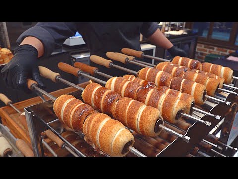 Видео: Есть 30 видов?! Как приготовить потрясающие булочки-камины - магазин корейских десертов