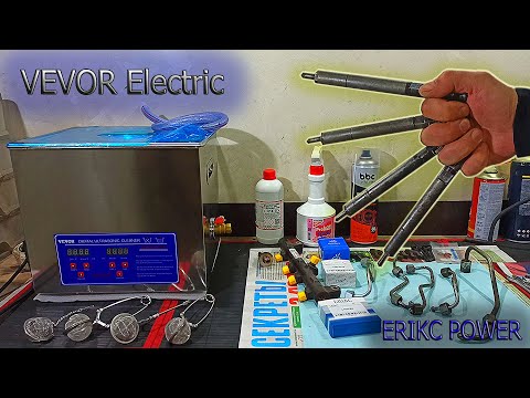 Видео: УЗ - мойка VEVOR чистка форсунок Delphi ультразвуком. Распылители ERIKC.