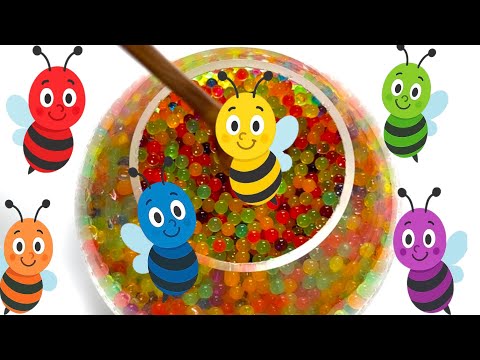 Видео: Цветные Пчёлки| Учим ЦИФРЫ, ФИГУРЫ, ЦВЕТА! 🤩 Развивающее Видео для Детей 