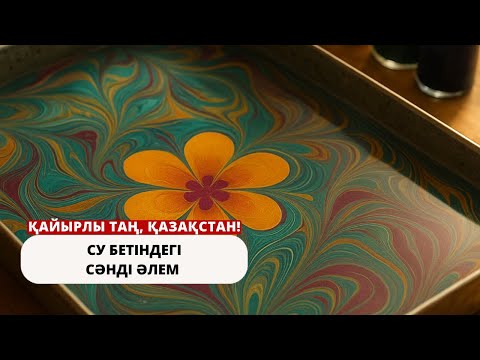 Видео: ЭБРУ ӨНЕРІ — СУ БЕТІНДЕГІ СӘНДІ ӘЛЕМ