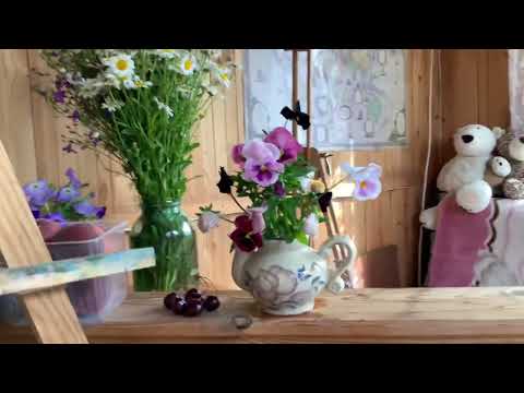 Видео: Натюрморт с цветами маслом. Как проверить пропорции в рисунке. Композиция. Лессировка в живописи