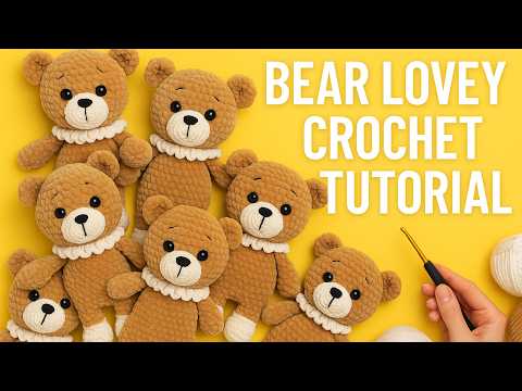 Видео: 🧶 Урок по вязанию крючком 🐻 Как связать плюшевого мишку-комфортер | Лёгкий пошаговый мастер-класс