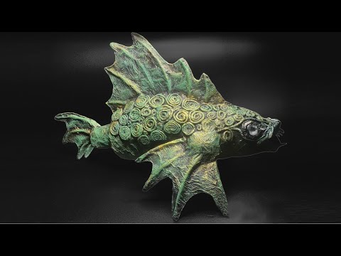 Видео: Впечатляющая скульптура хендмейд из старых газет! Мастер класс по папьемаше