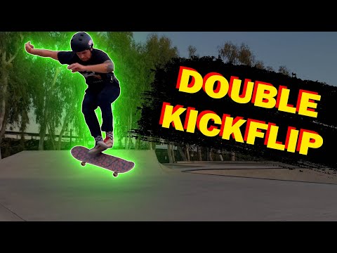 Видео: КАК СДЕЛАТЬ ДАБЛ КИКФЛИП (DOUBLE KICKFLIP) #скейтбординг
