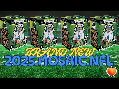 Видео: НОВИНКА! 4 коробки бластеров NFL Mosaic 2025 — УДИВИТЕЛЬНЫЙ ОСТРОУМ!