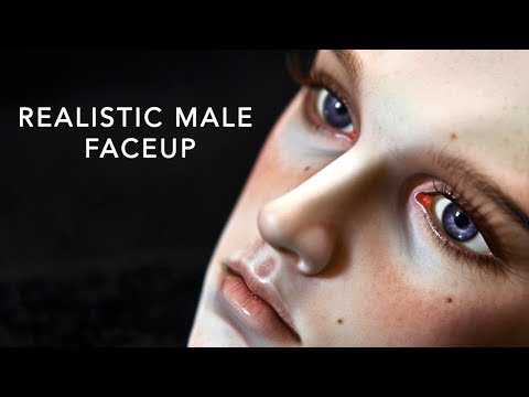 Видео: Рисование реалистичного мужского лица вверх — 5-й мотив на подходе — покадровая съёмка