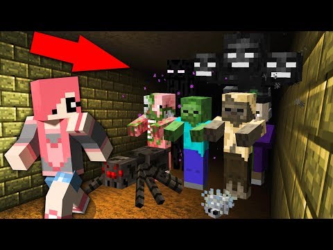 Видео: ВСЕ МОНСТРЫ В МАЙНКРАФТ ПРОТИВ МЕНЯ!