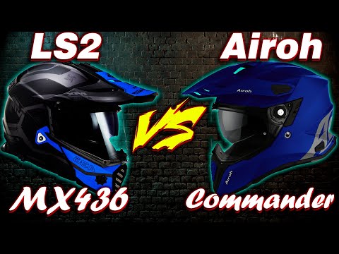 Видео: Сравниваю шлема LS2 MX436  и Airoh Commander