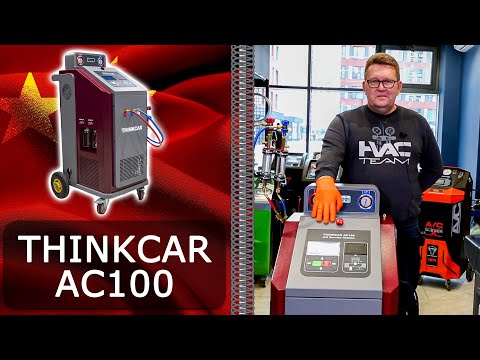 Видео: THINKCAR AC100 - станция для заправки кондиционеров с функцией промывки и быстрой дозаправки фреона