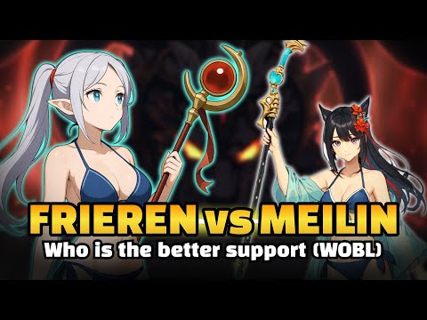 Видео: Фрирен против Мейлин — кто лучший саппорт для WOBL? Подробное сравнение урона + понятное руководс...