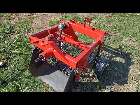 Видео: Грохотная картофелекопалка для мотоблока МТЗ