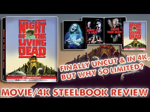 Видео: НОЧЬ ЖИВЫХ МЕРТВЕЦОВ (1990) — Обзор фильма/4K Steelbook
