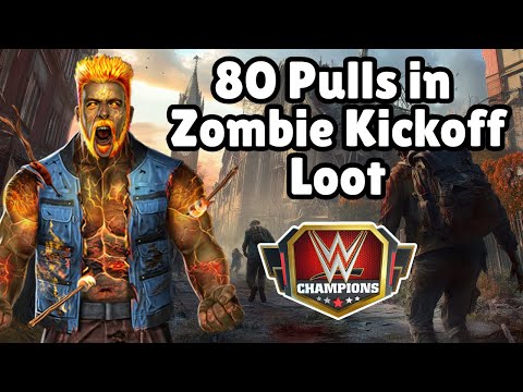 Видео: 80 рывков в Zombie Kickoff Loot-WWE Champions