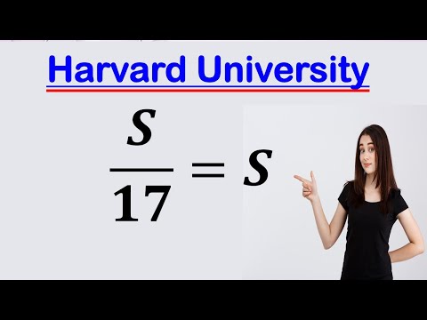 Видео: Решение вступительного экзамена в Гарвардский университет |s=?